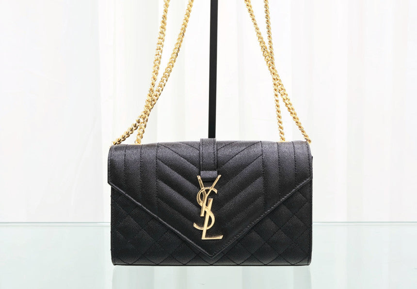 Envelope Chain Cross Shoulder Bag 600195 BOW91 1000