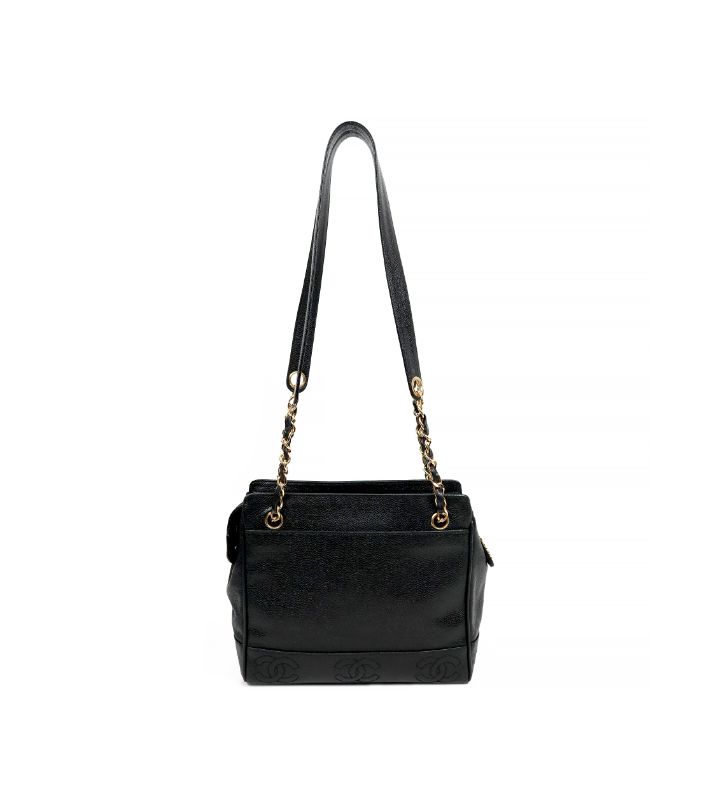 Chanel Black Caviar Triple C Shoulder Bag