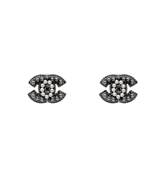 Chanel Pearl CC Earrings