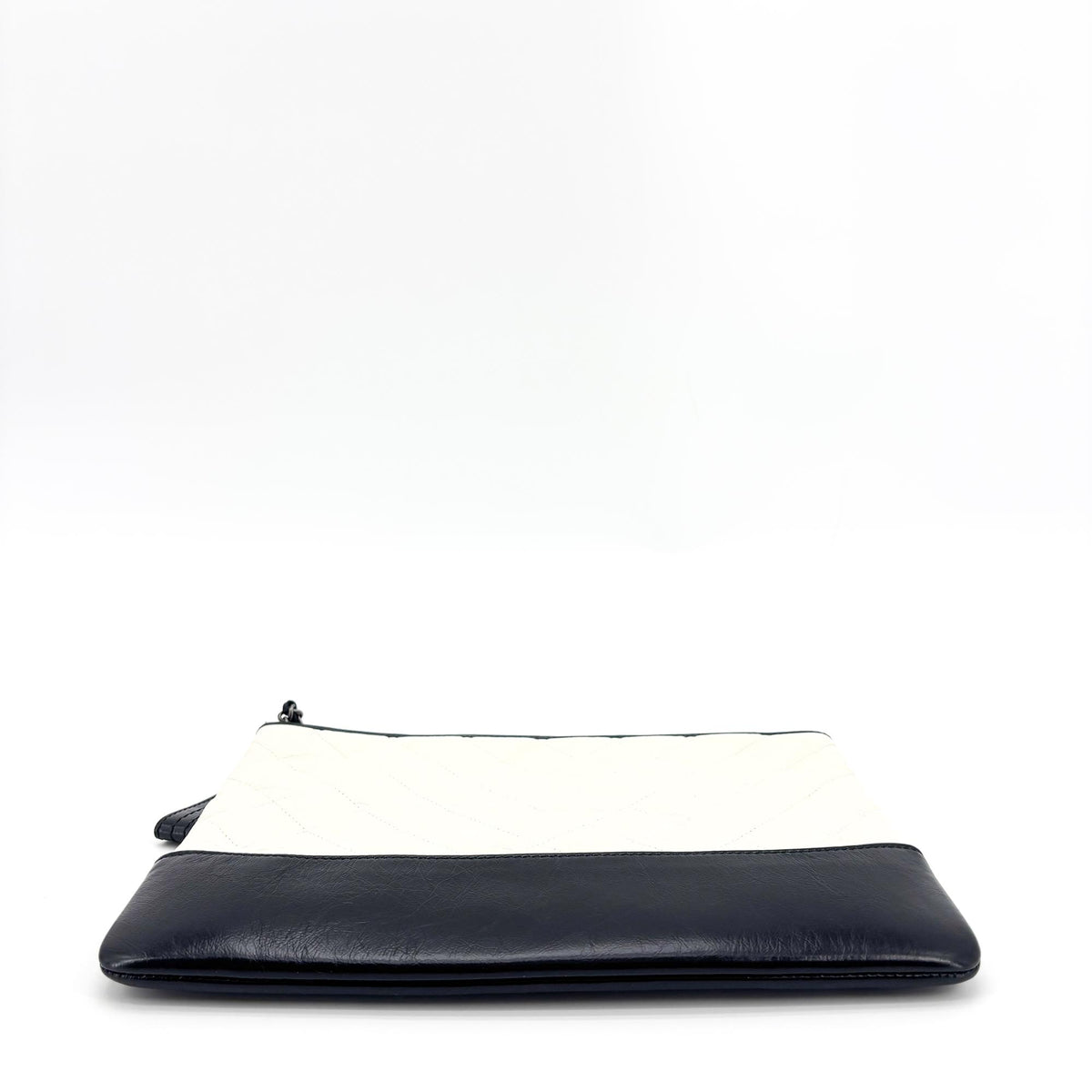 Chanel Gabrielle O-Case Pouch Medium Black White