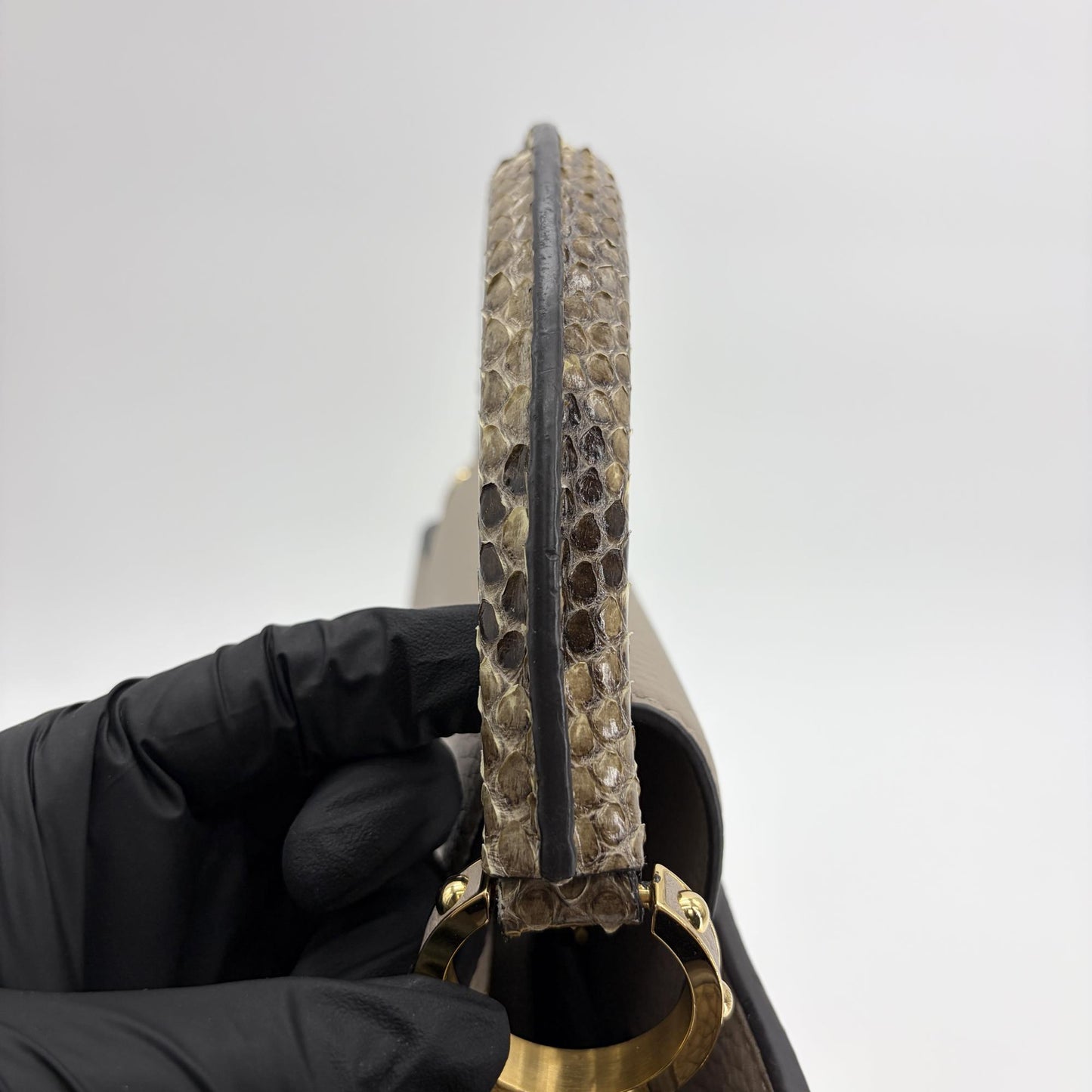 Louis Vuitton Capucines BB Gallet Torillon Python Handle