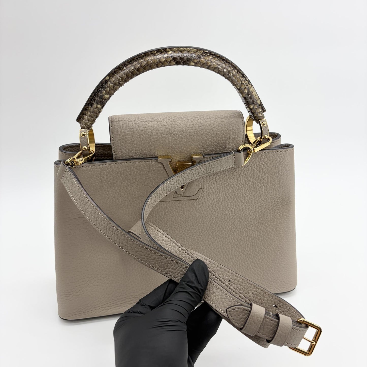 Louis Vuitton Capucines BB Gallet Torillon Python Handle