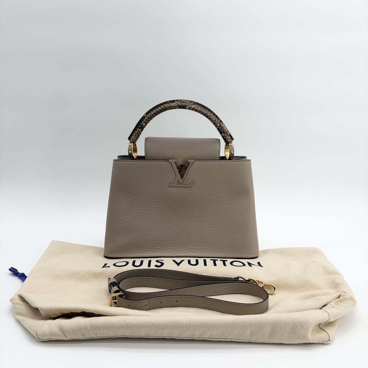 Louis Vuitton Capucines BB Gallet Torillon Python Handle