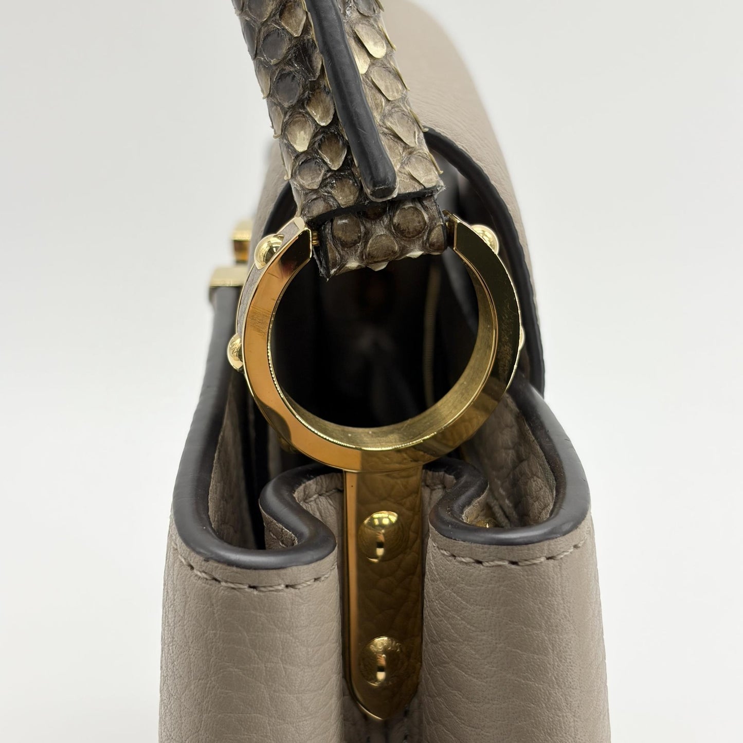 Louis Vuitton Capucines BB Gallet Torillon Python Handle