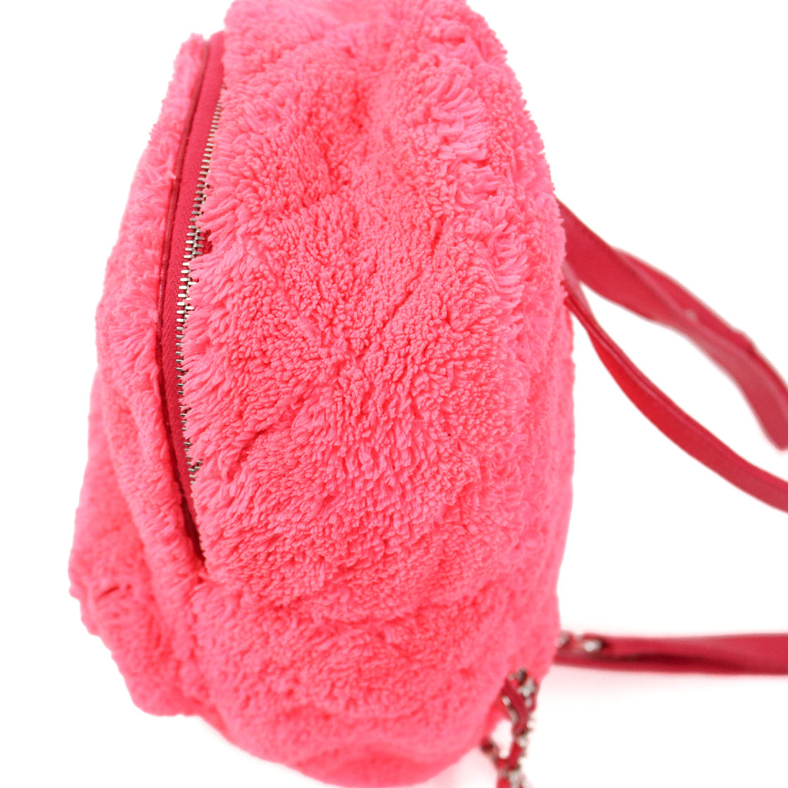 Chanel Pink Shearling Backpack