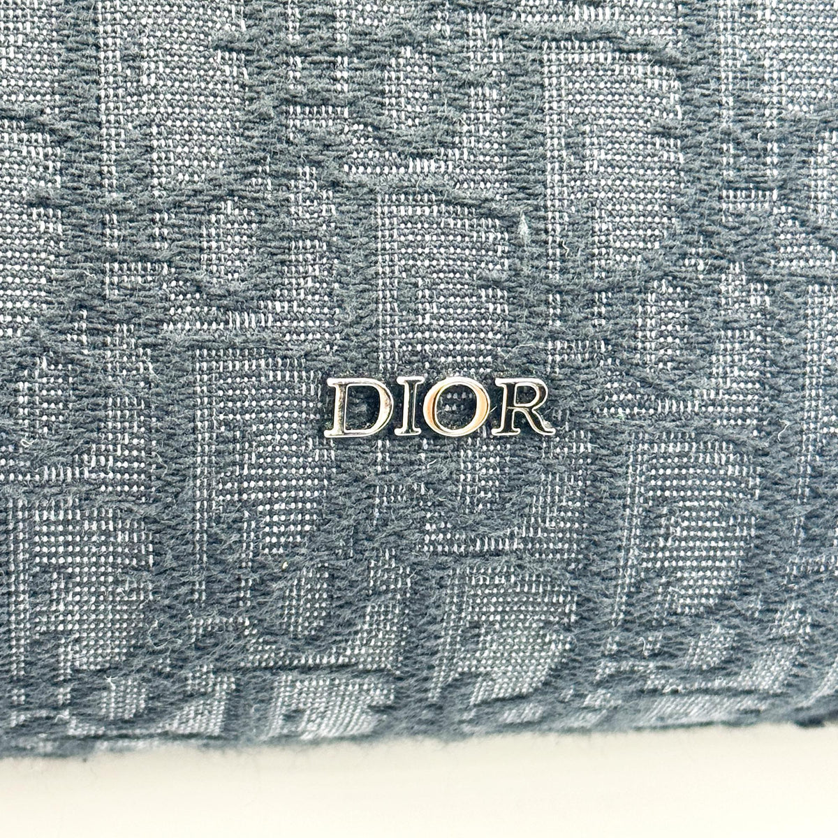 Dior Navy Oblique Jacquard Vertical Tote Bag