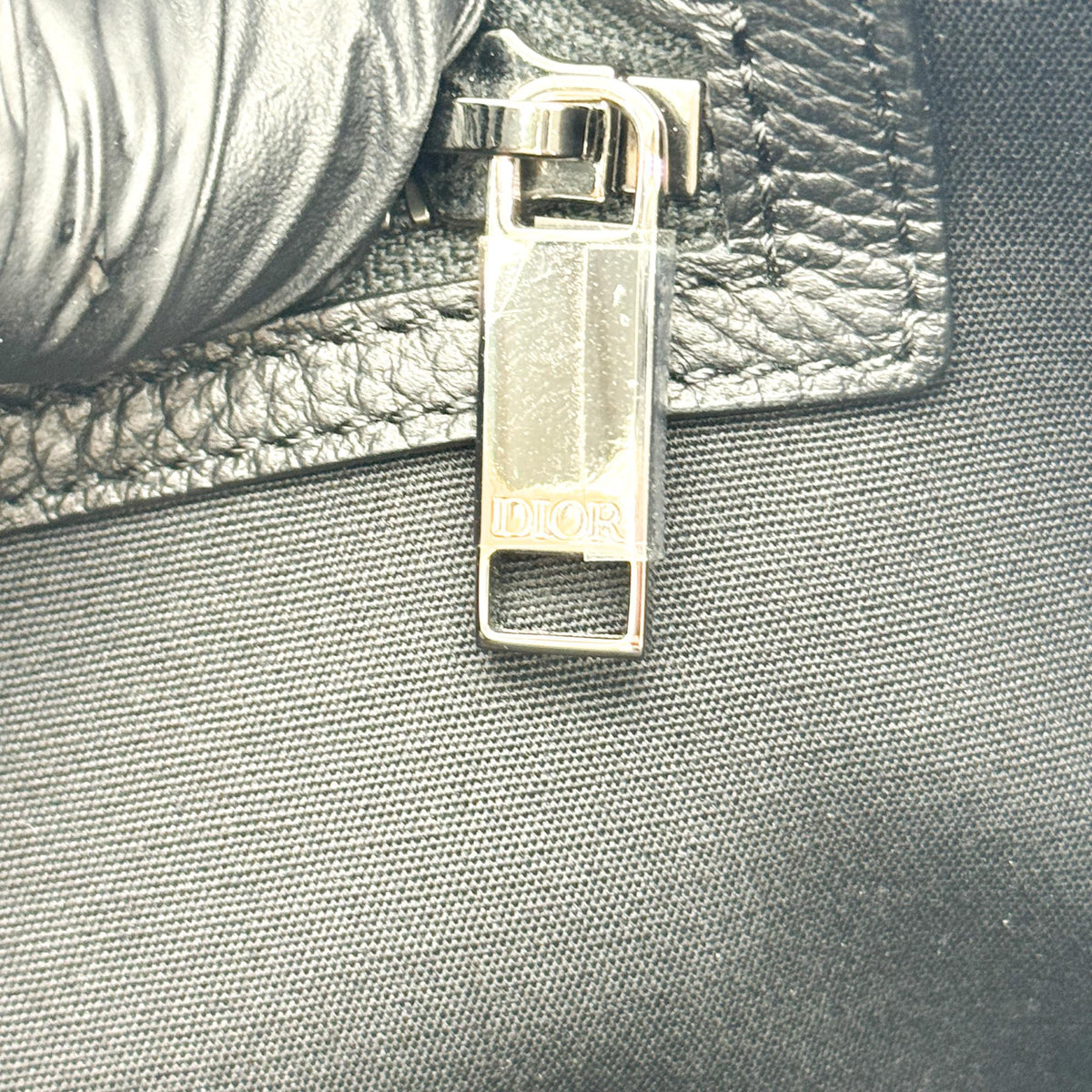 Dior Navy Oblique Jacquard Vertical Tote Bag