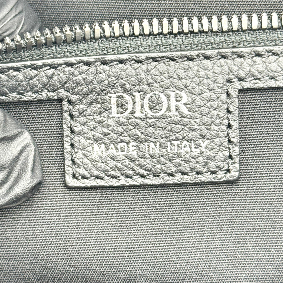Dior Navy Oblique Jacquard Vertical Tote Bag