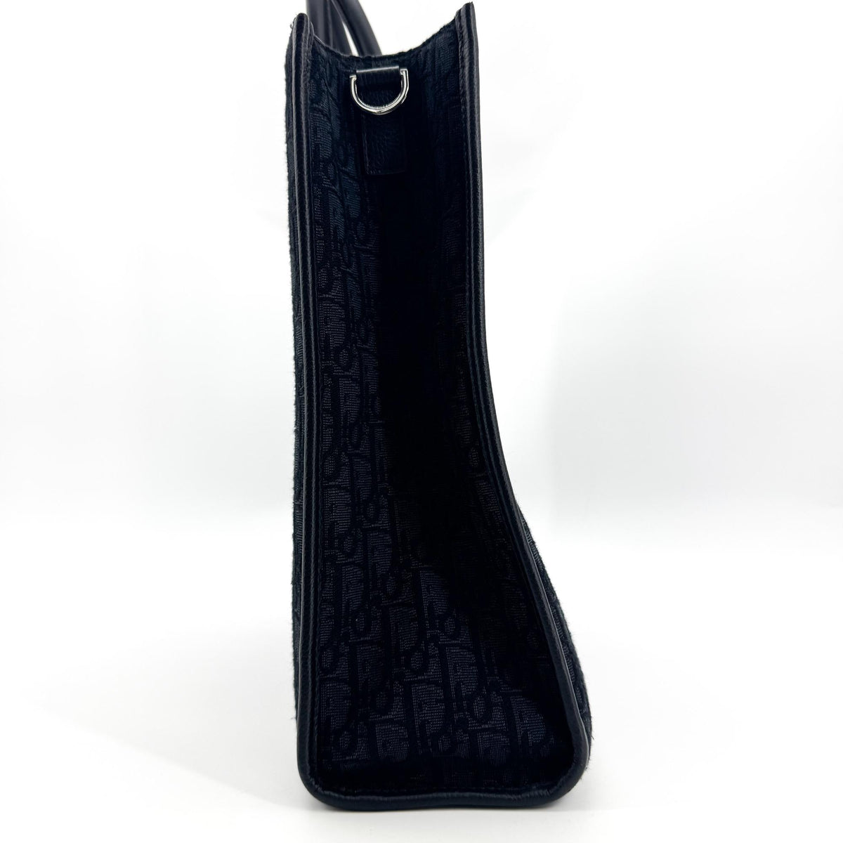 Dior Navy Oblique Jacquard Vertical Tote Bag