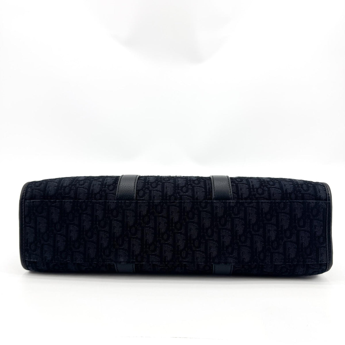 Dior Navy Oblique Jacquard Vertical Tote Bag