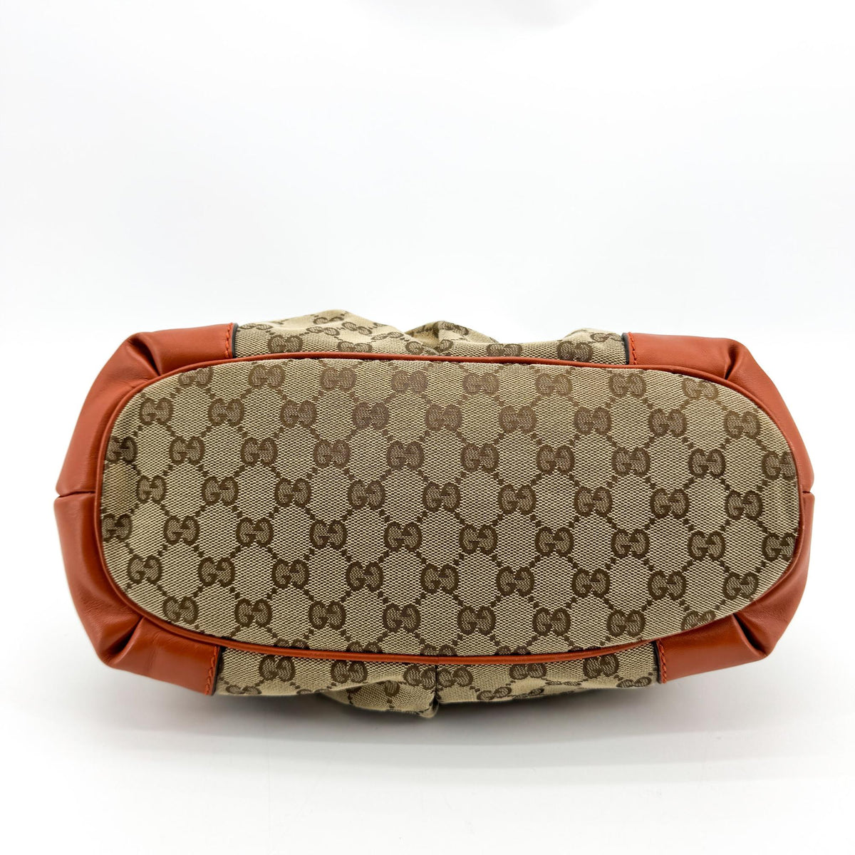 Gucci GG Canvas Suki Top Handle Bag Beige Brown