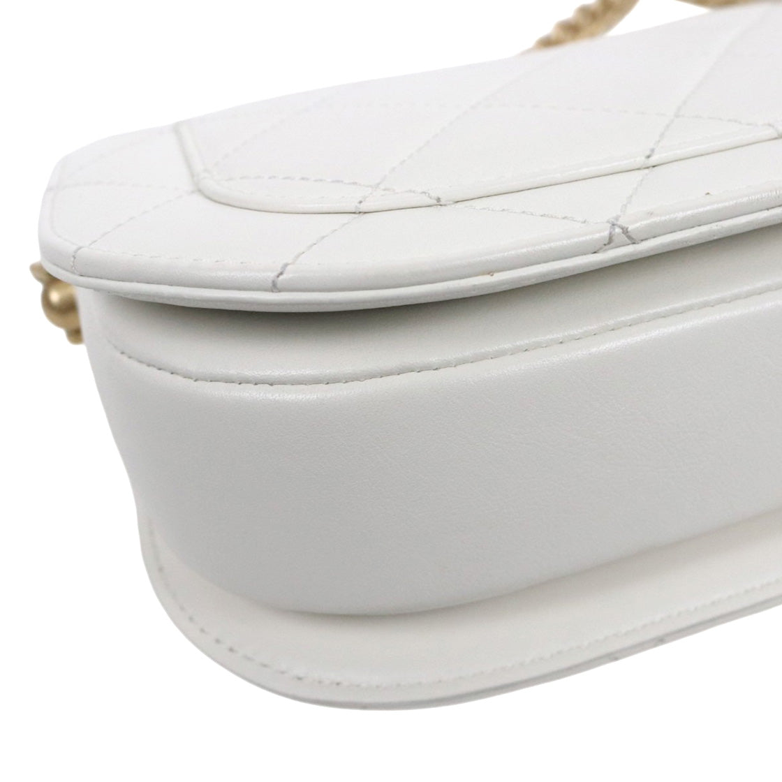 Chanel White Moon Messenger Shoulder Bag