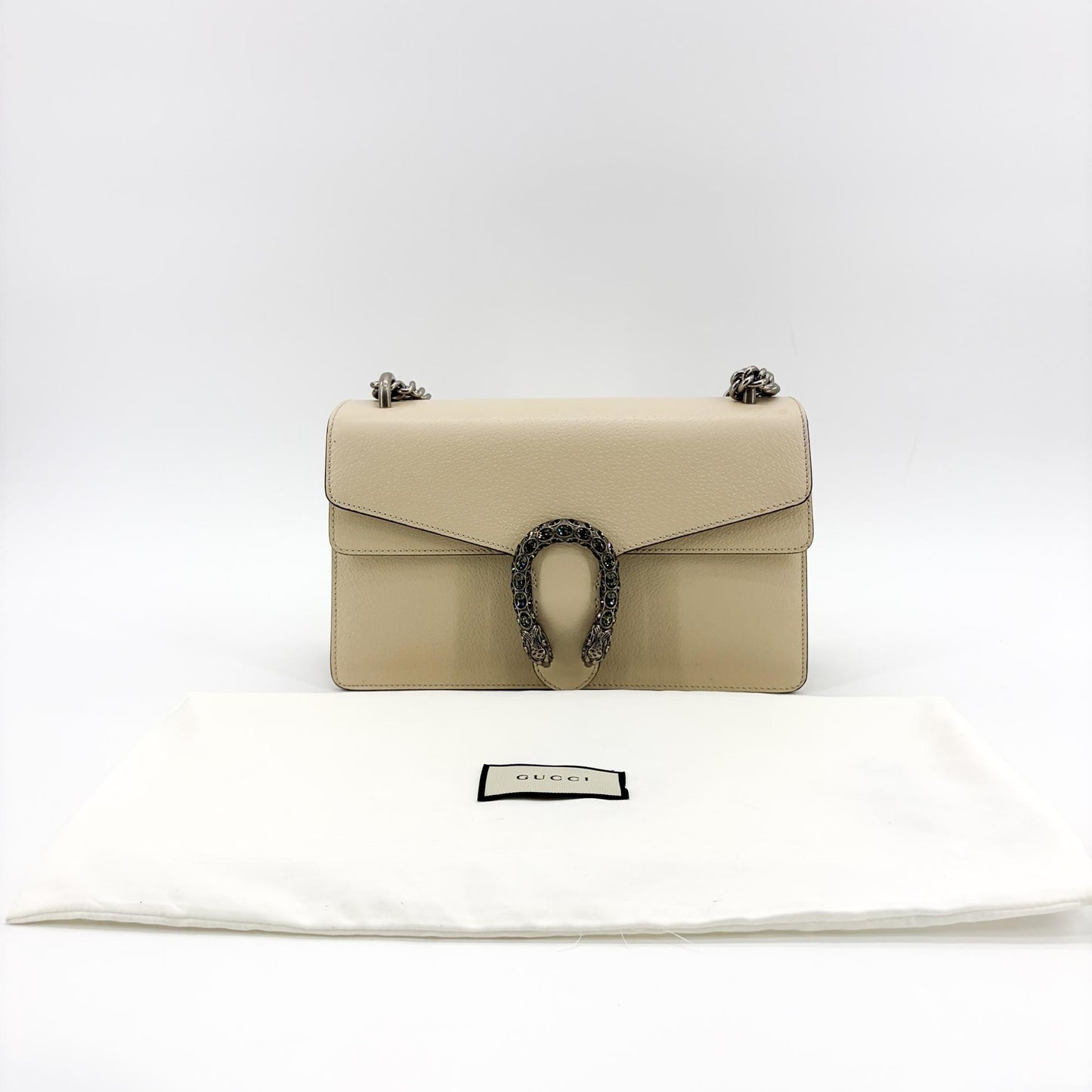 Gucci Dionysus Small Leather Shoulder Bag Ivory