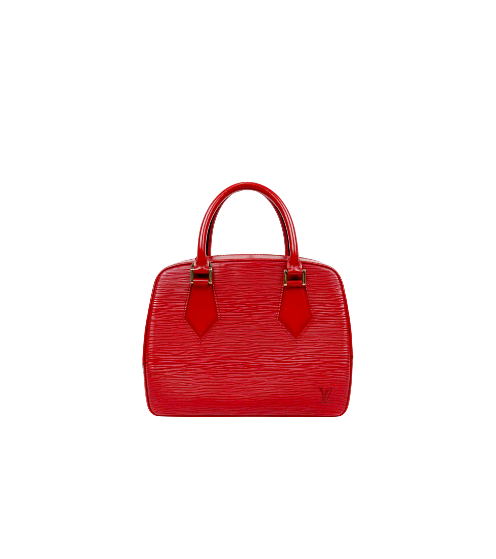 Louis Vuitton Red Epi Chablon Tote Bag