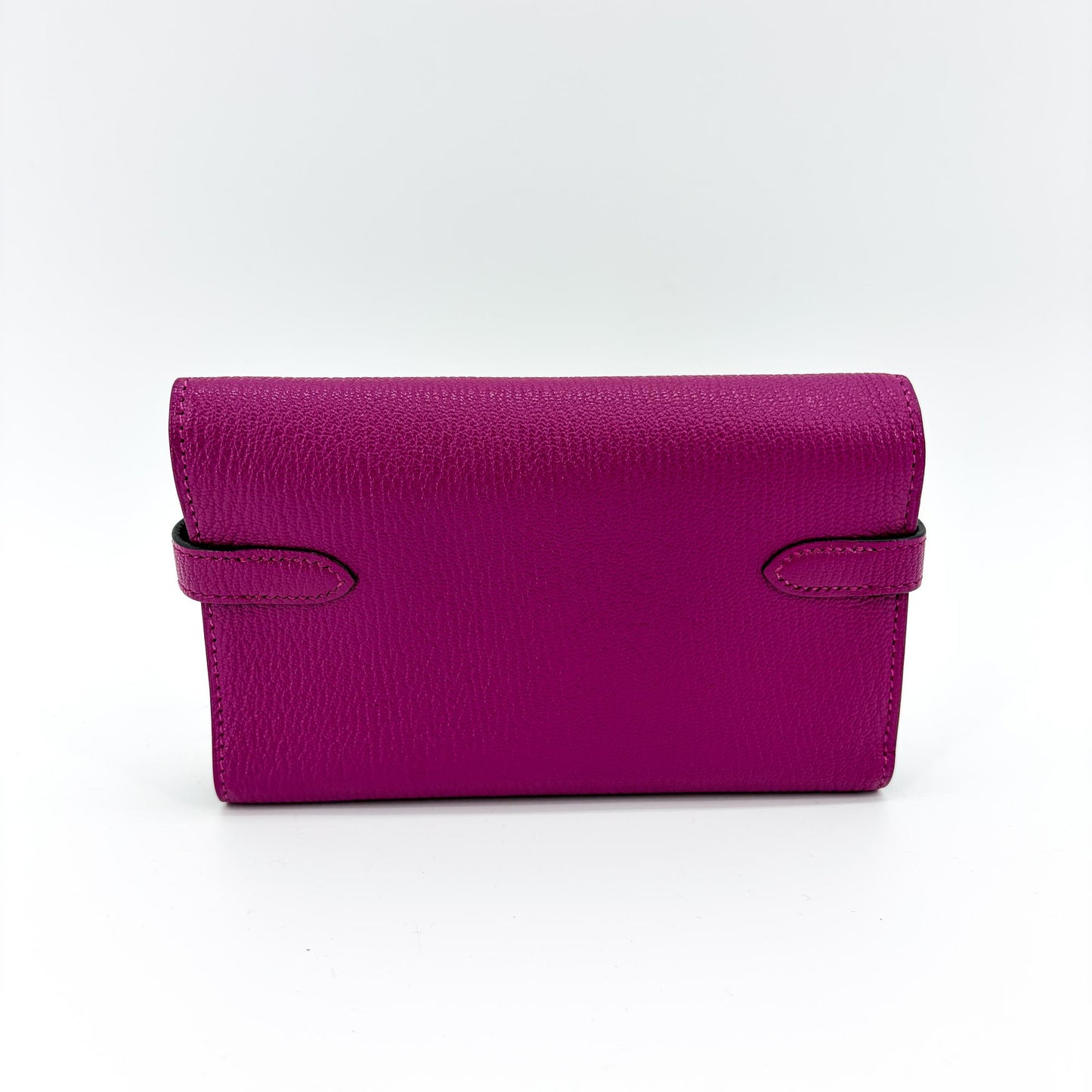 Hermès Kelly Wallet Long Anemone Silver