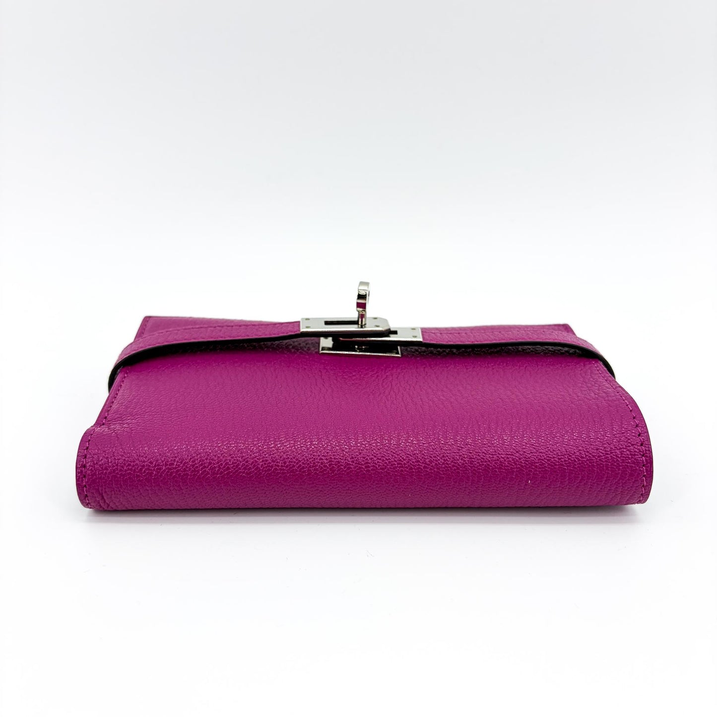 Hermès Kelly Wallet Long Anemone Silver