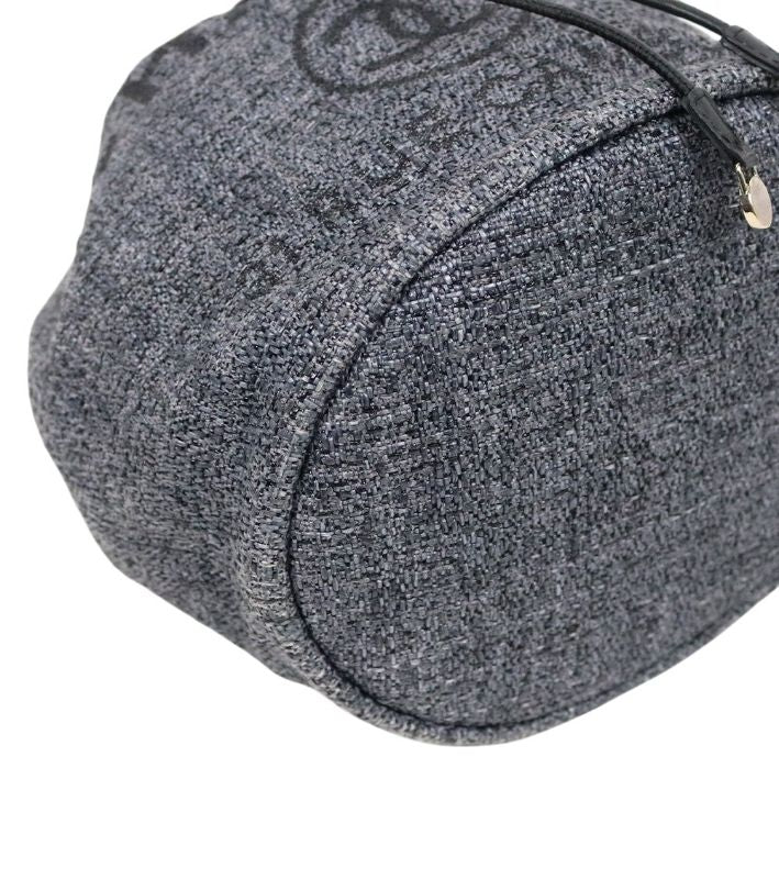 Chanel Gray Deauville Bucket Bag
