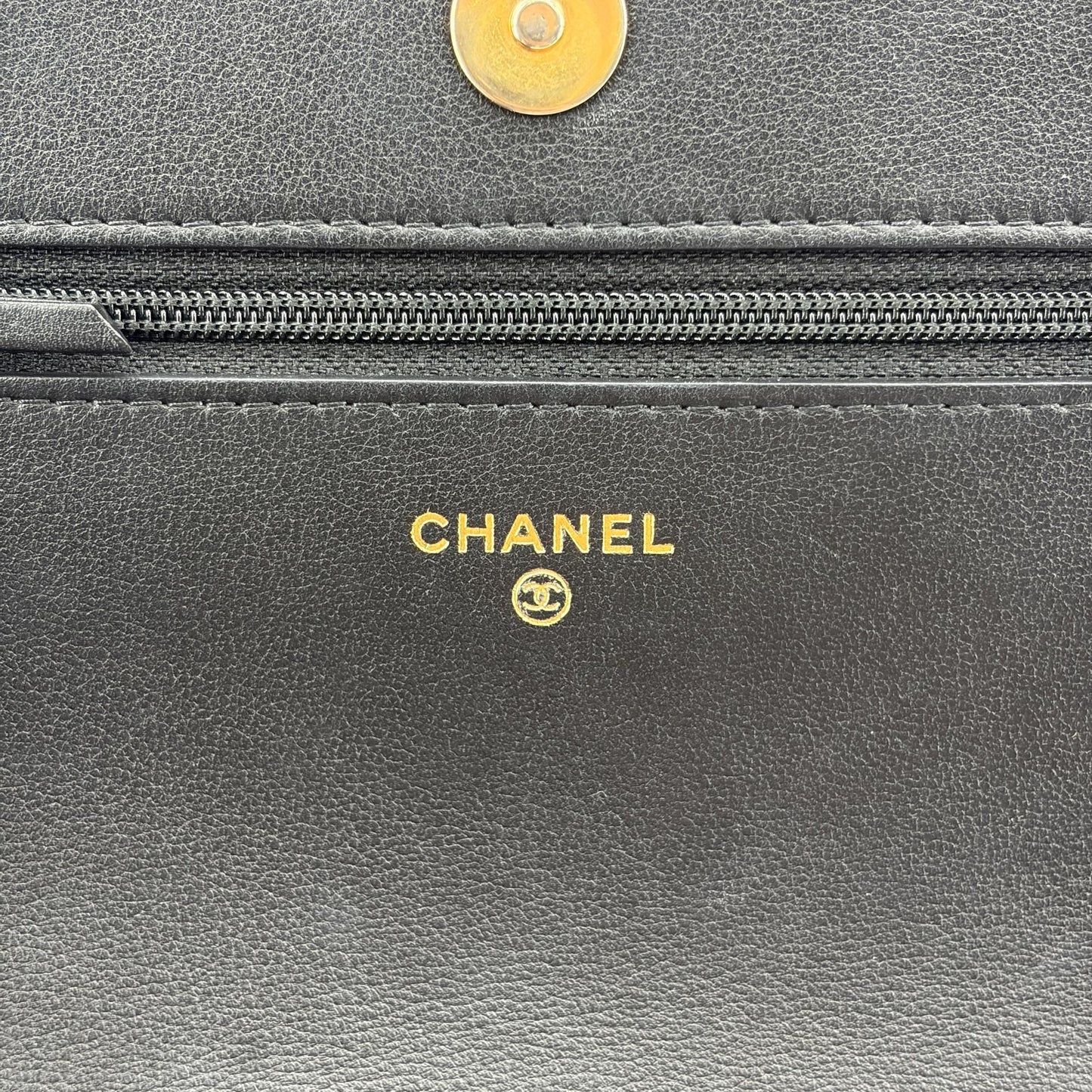 Chanel Lambskin Pearl Strap Mini Flap Bag Black Gold Hardware