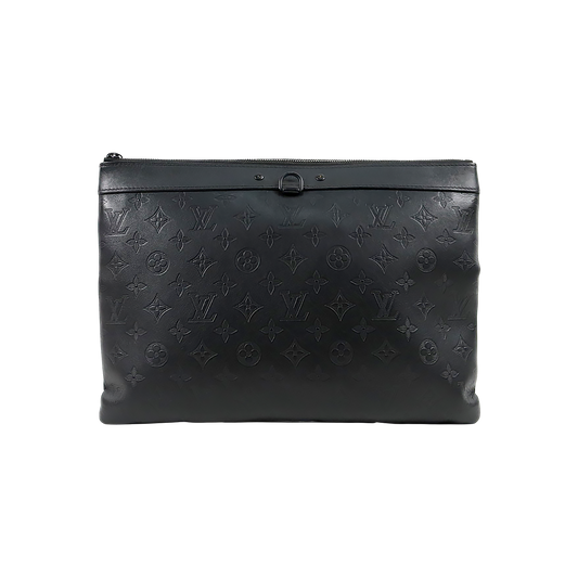 Louis Vuitton Black Shadow Pochette Clutch