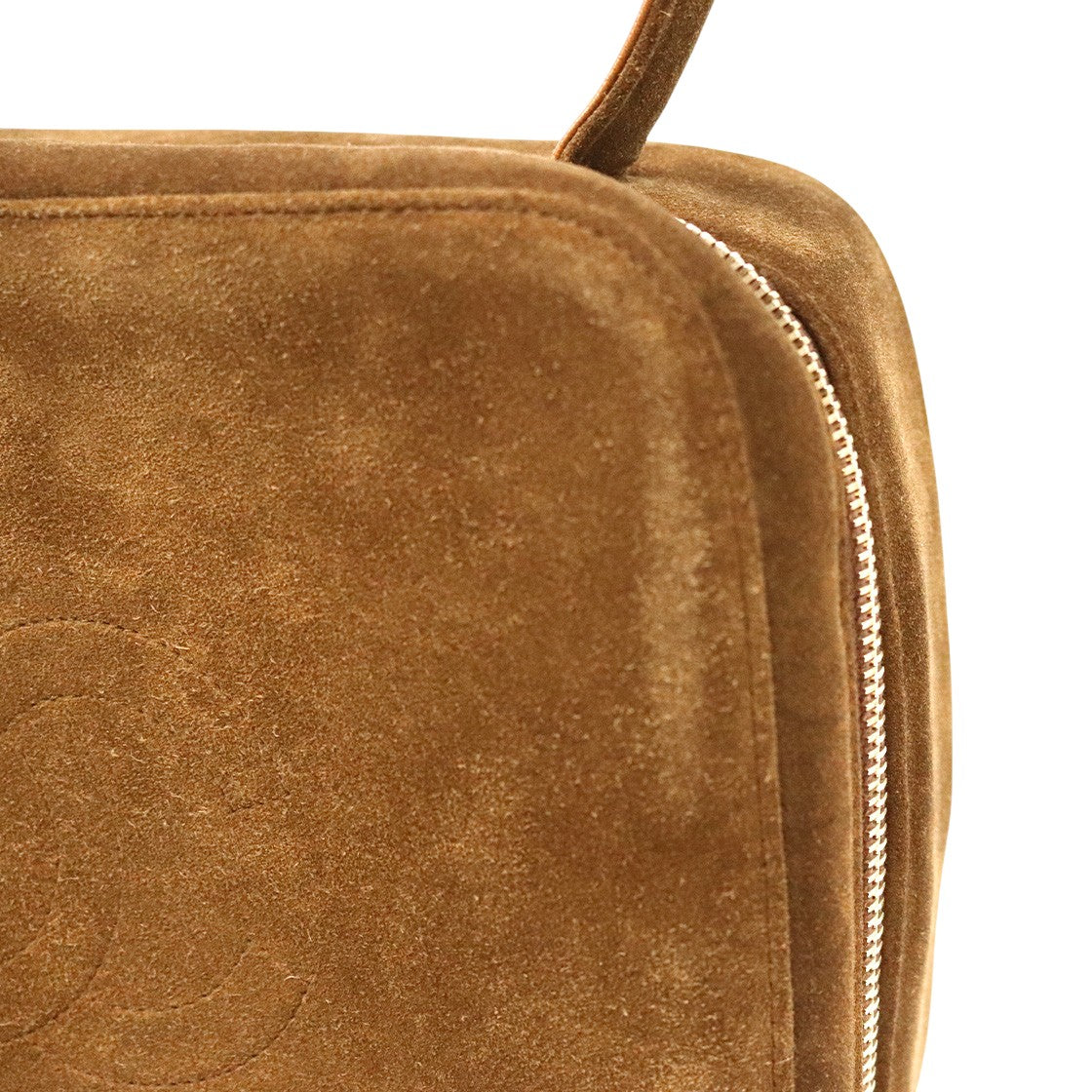 Chanel Brown Suede Big CC Tote Bag