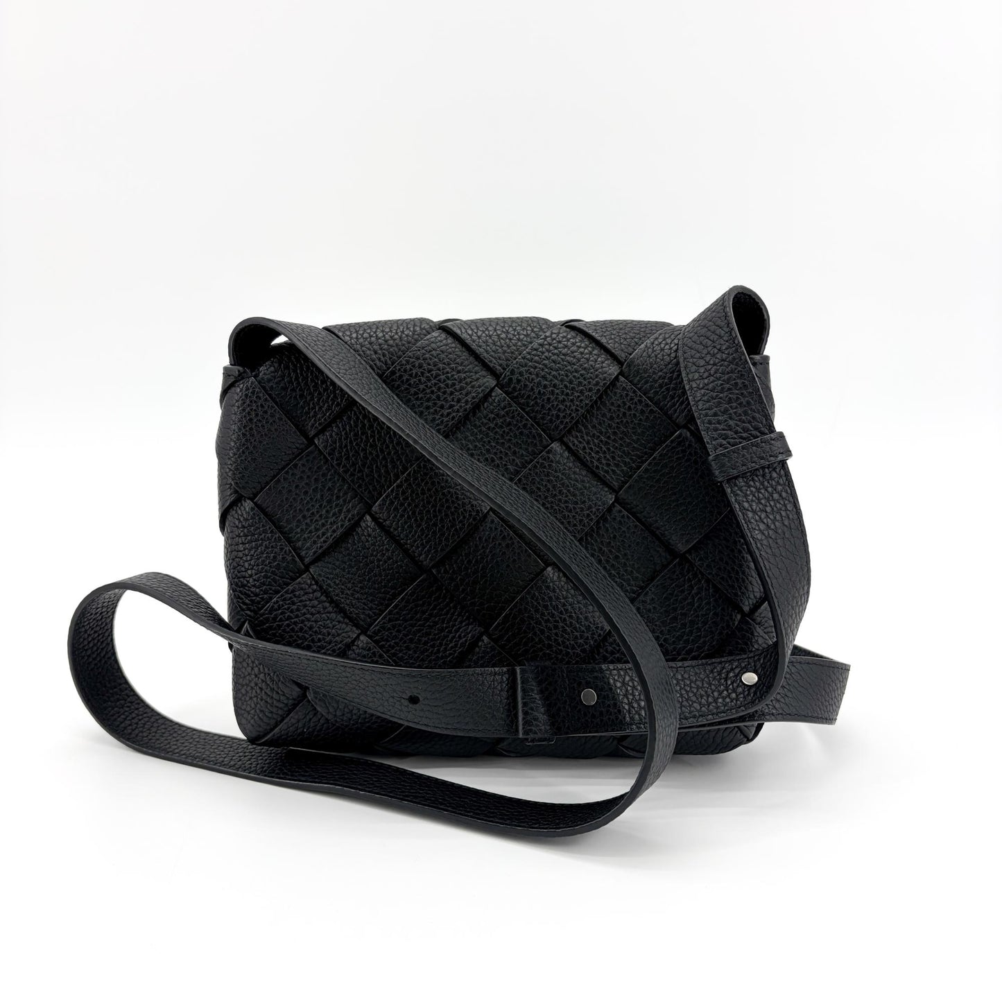 Bottega Veneta Small Cobble Shoulder Bag Black