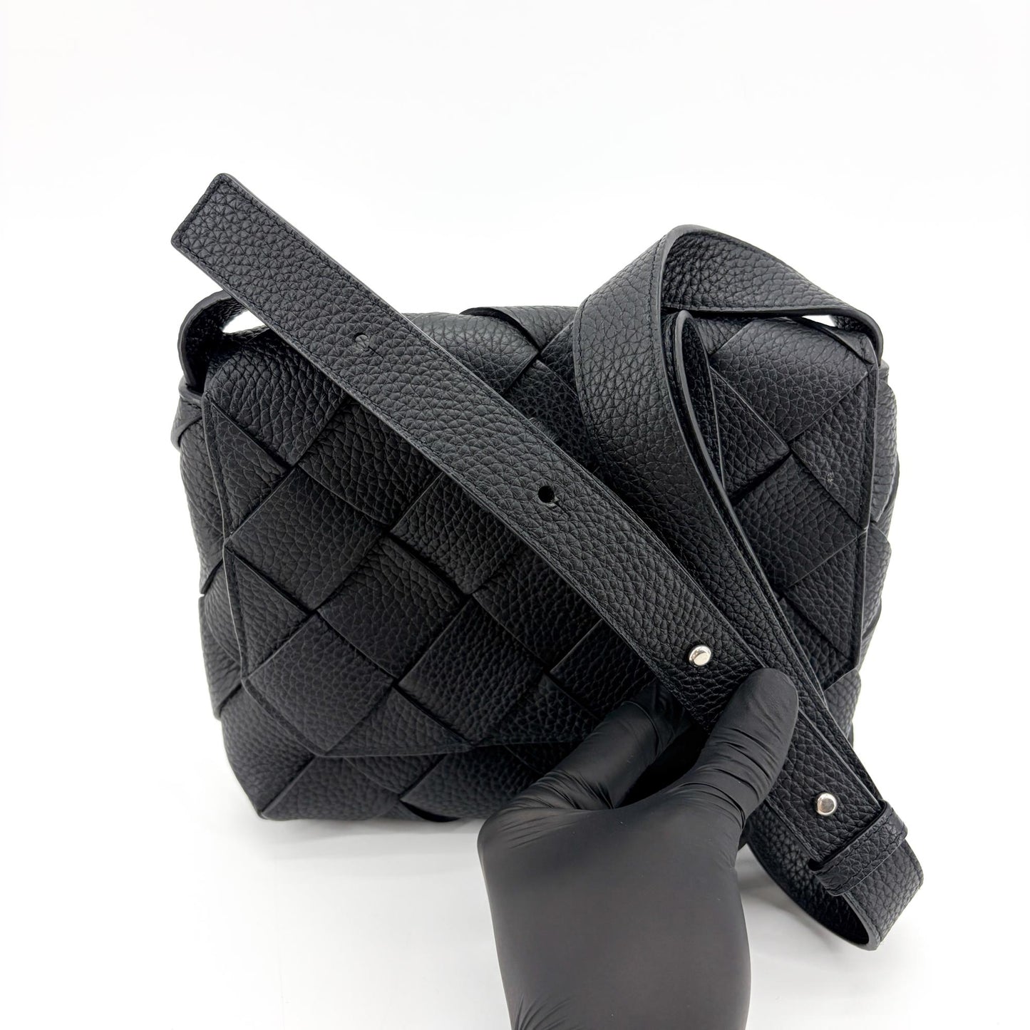 Bottega Veneta Small Cobble Shoulder Bag Black