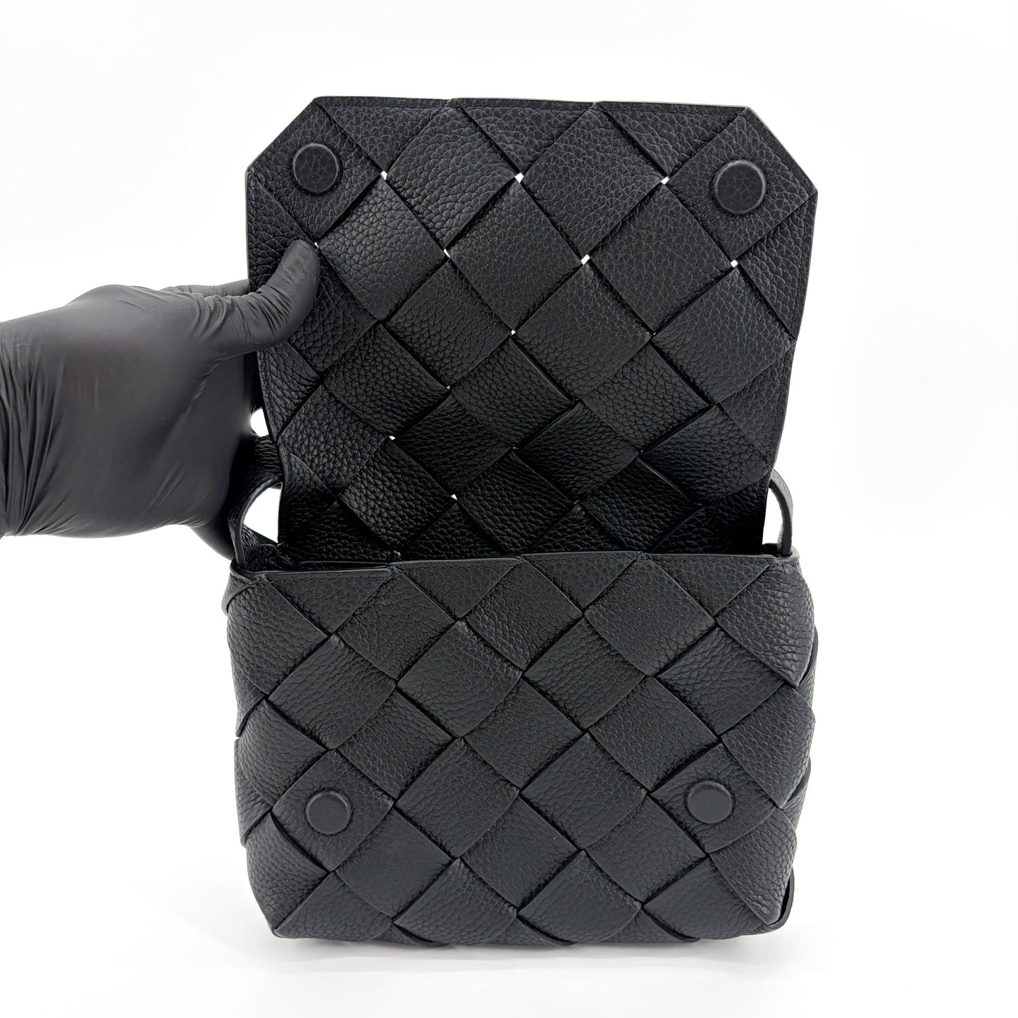 Bottega Veneta Small Cobble Shoulder Bag Black