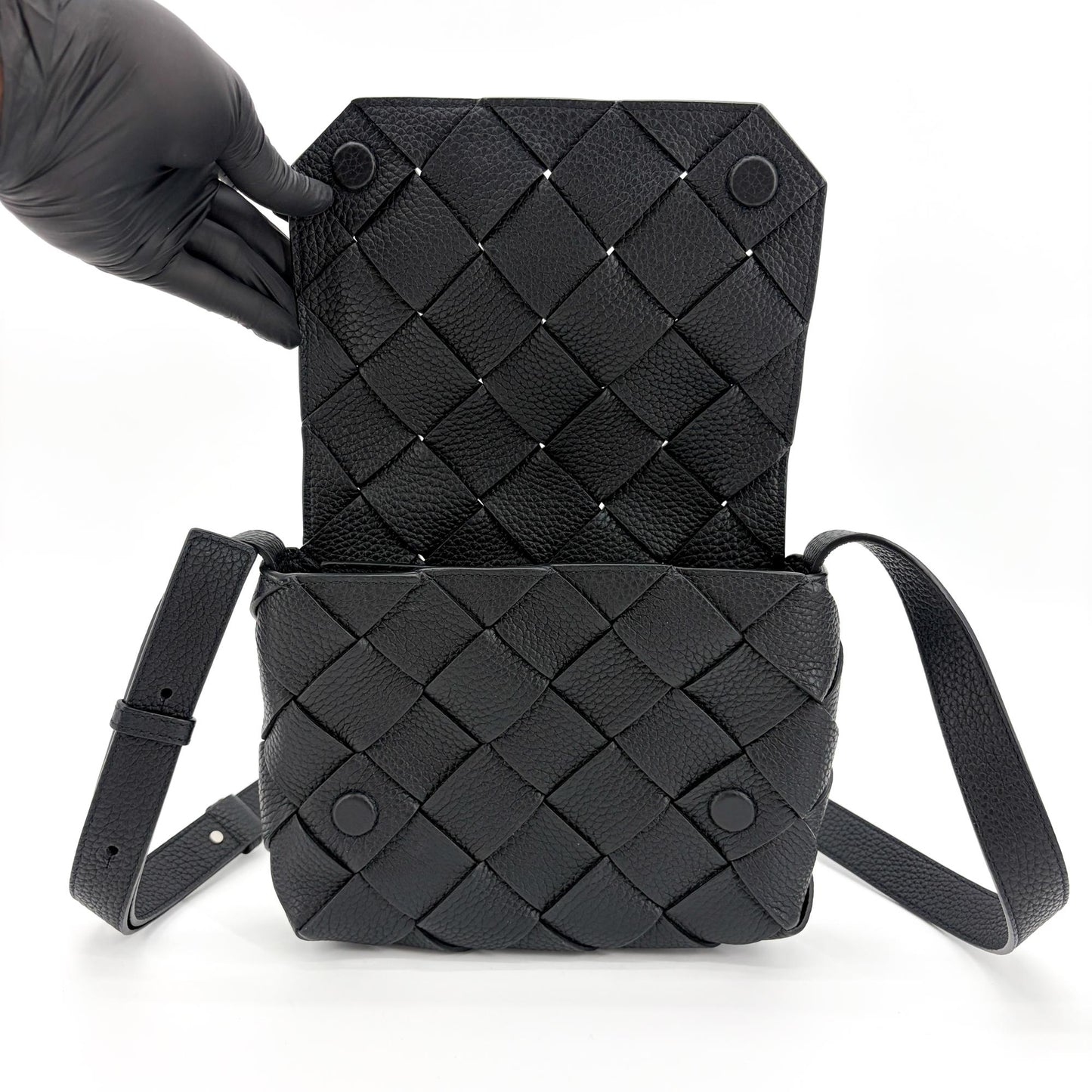 Bottega Veneta Small Cobble Shoulder Bag Black