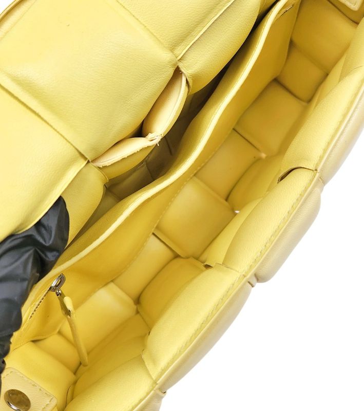 Bottega Veneta Lime Quilted Cassette Bag