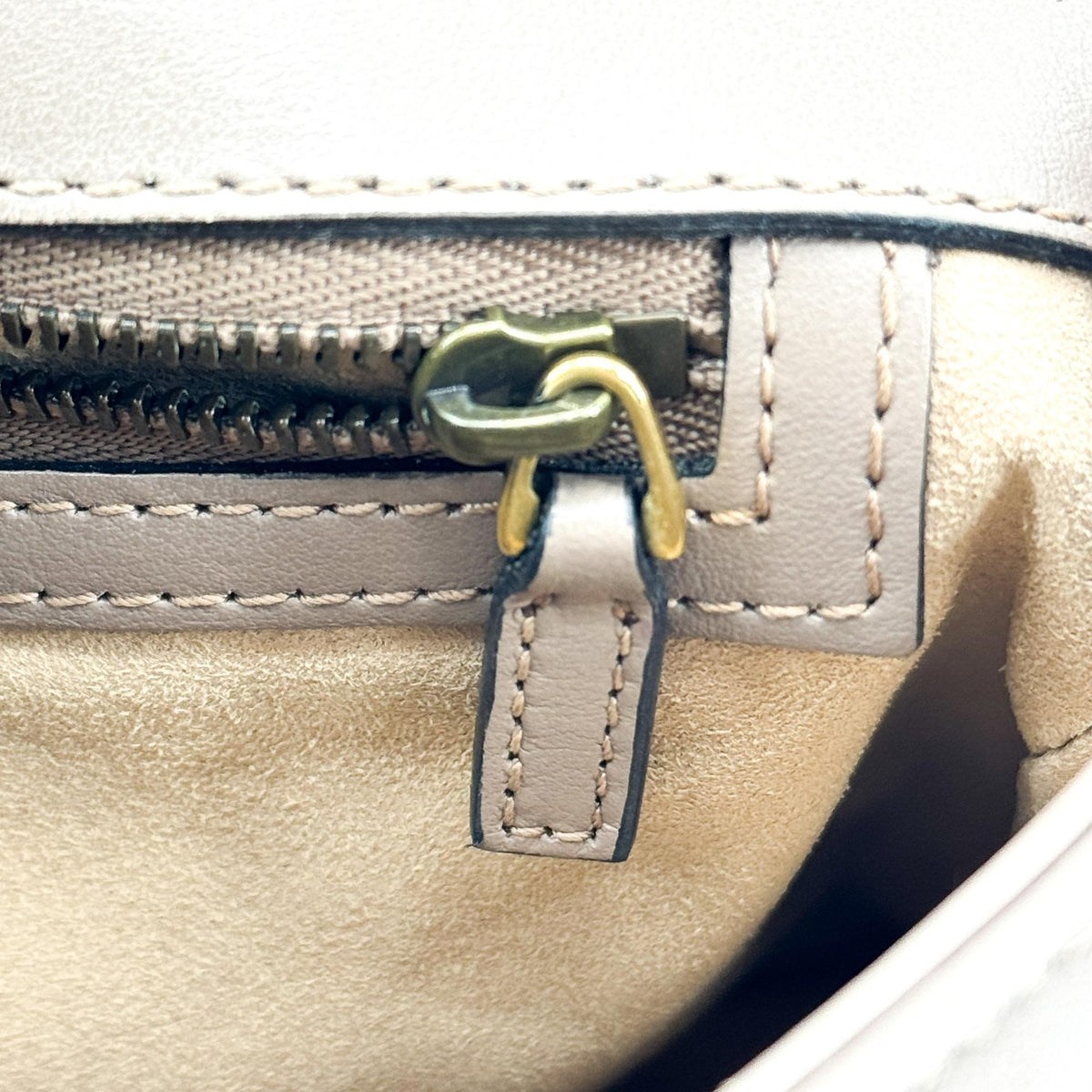 Gucci GG Marmont Mini Top Handle Bag Brown