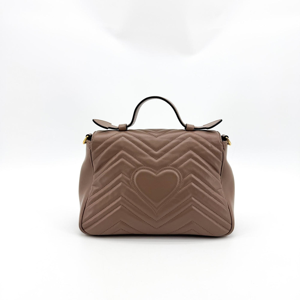 Gucci GG Marmont Mini Top Handle Bag Brown