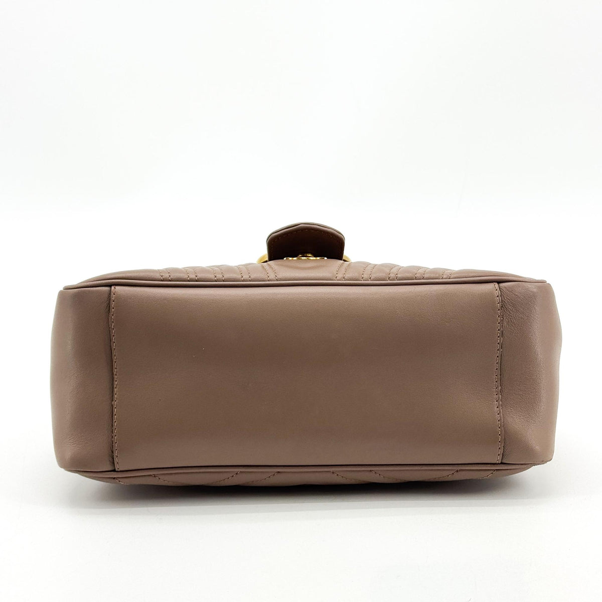 Gucci GG Marmont Mini Top Handle Bag Brown