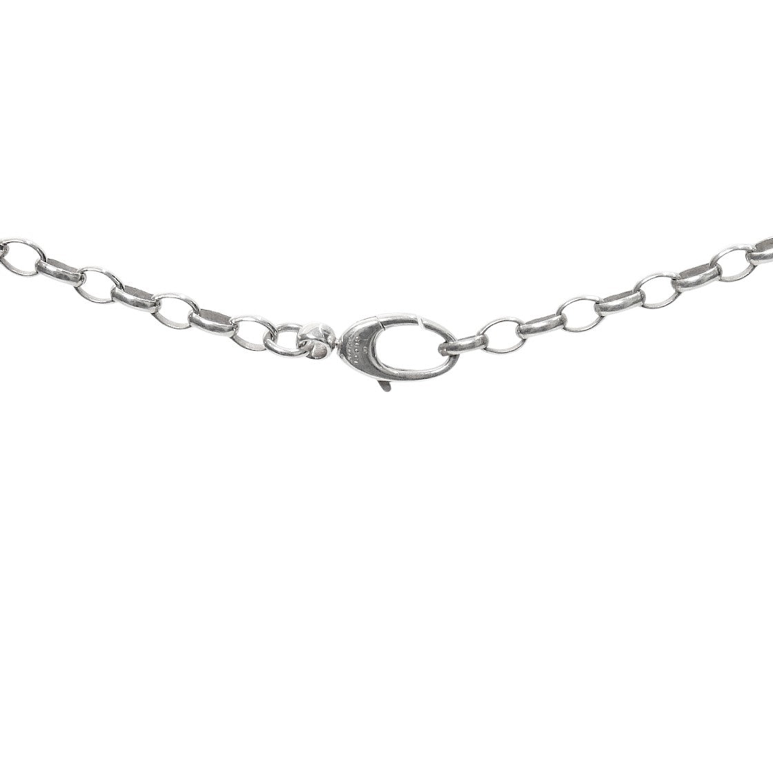 Gucci Round Interlocking G Silver Necklace