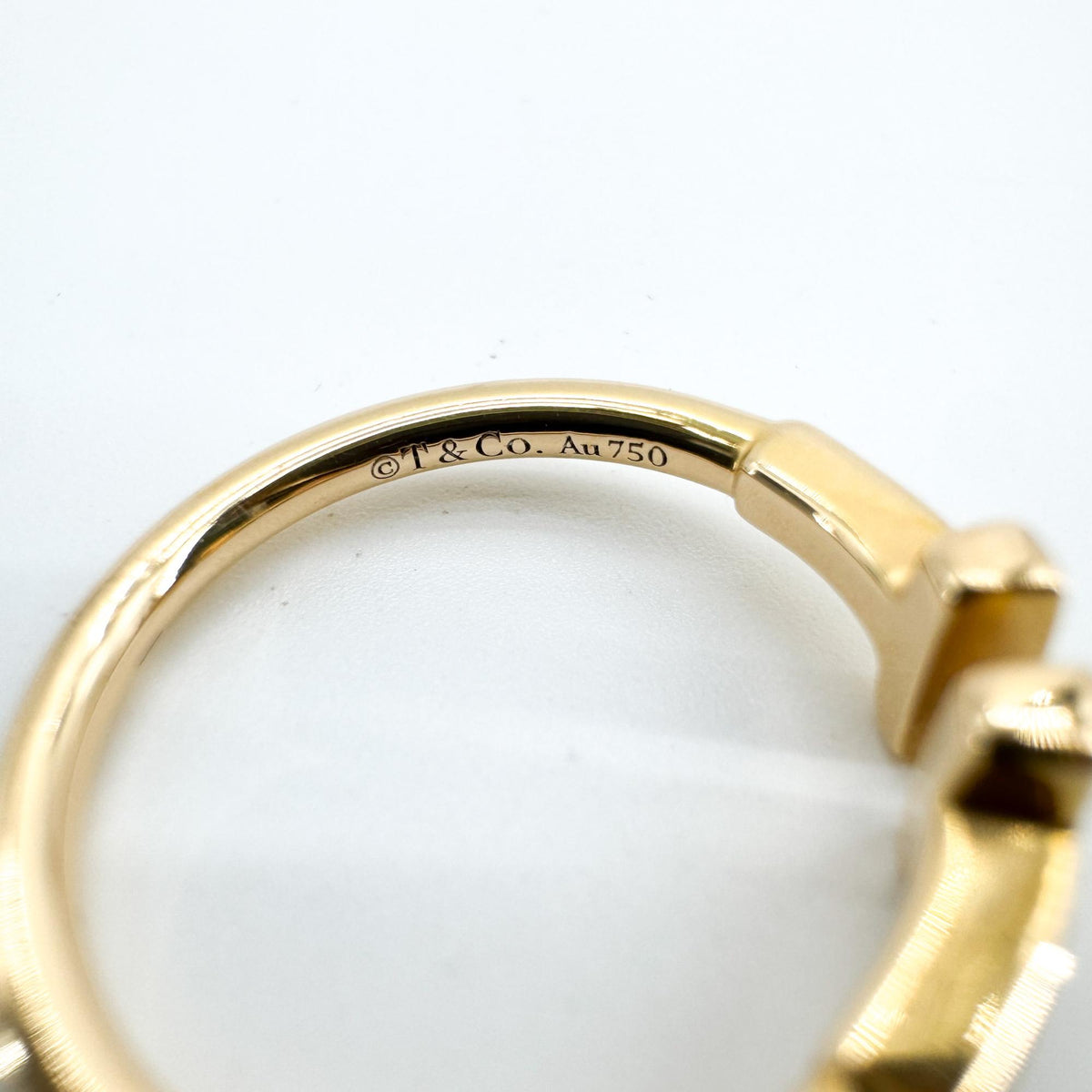 ティファニー T ワイヤー リング 18K イエローゴールド