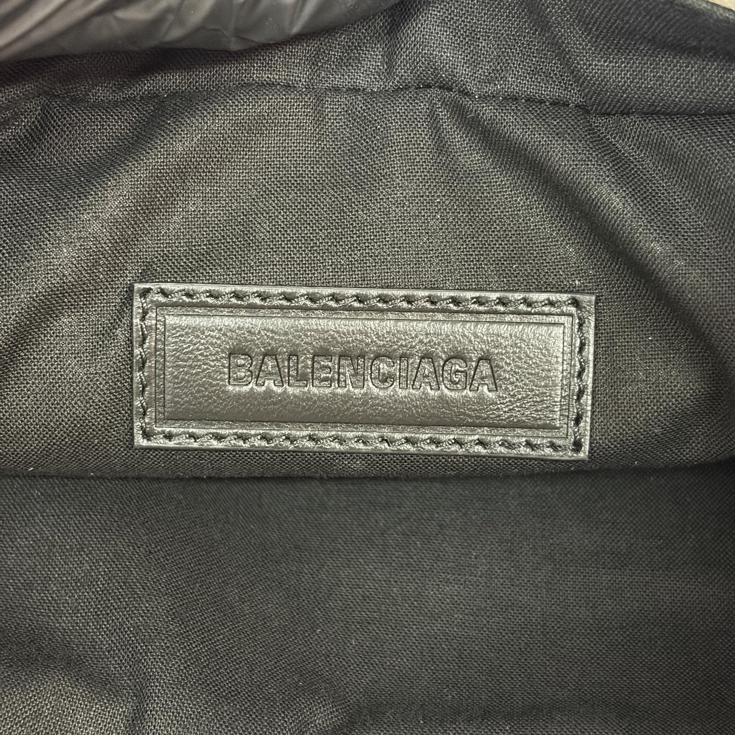 Balenciaga Ami Shoulder Bag Small Arena Lambskin White