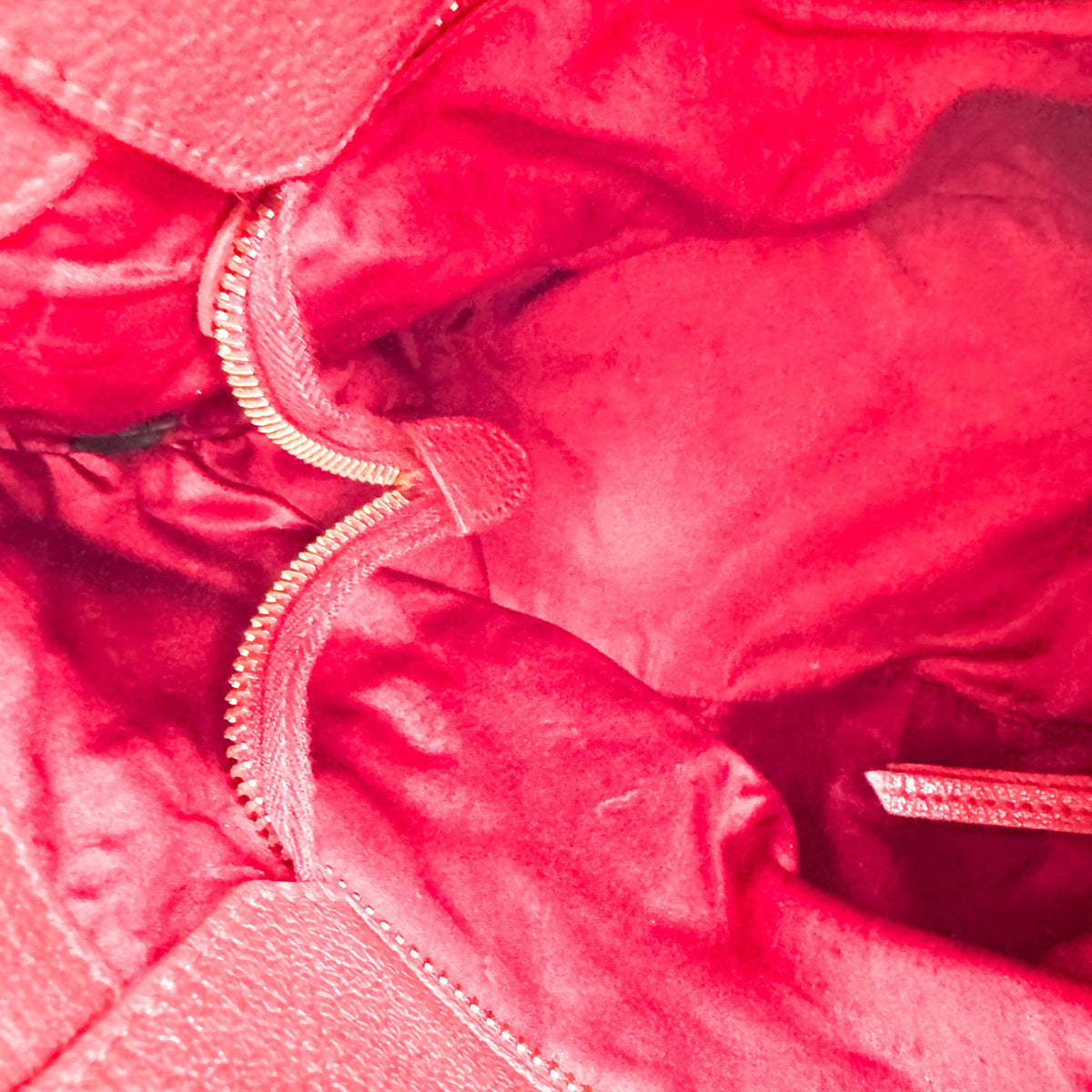 Miu Miu Vitello Leather Striped Strap Crossbody Bag Red