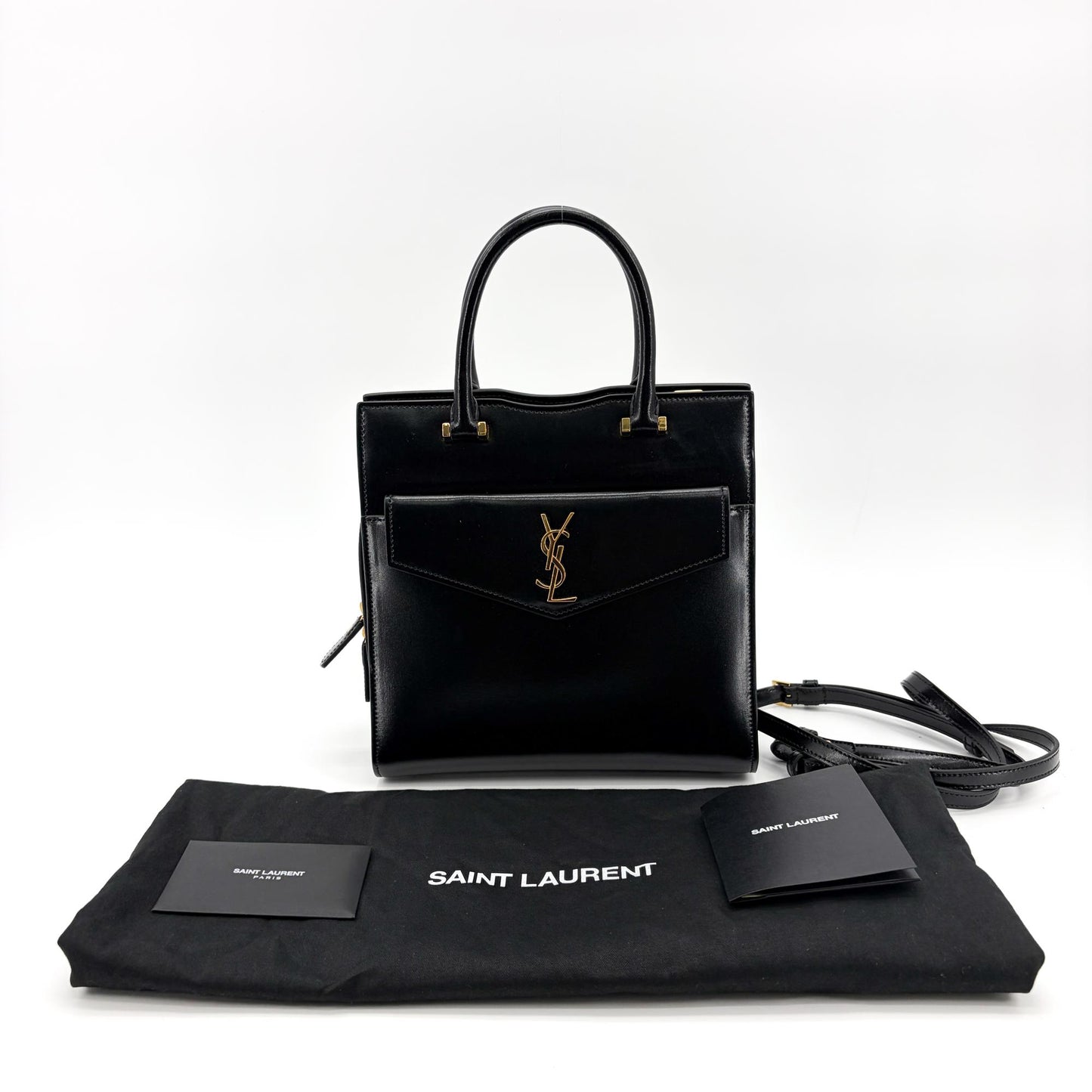 Saint Laurent Small Uptown Tote Bag Black