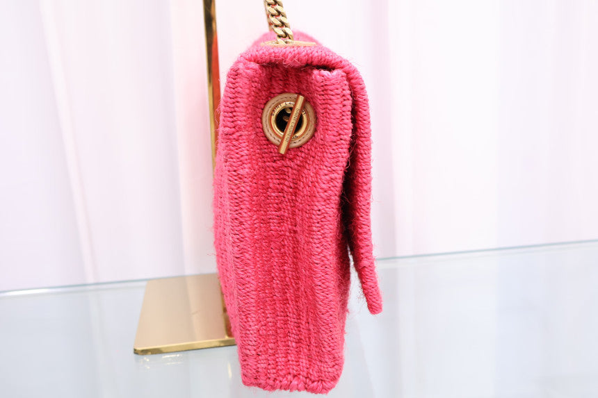 Raffia Kate Chain Shoulder Bag 580065