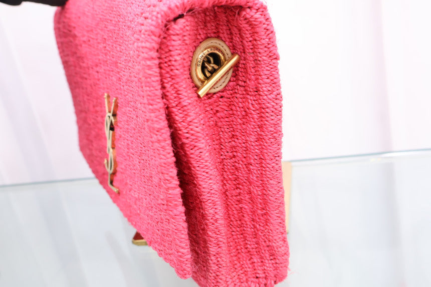 Raffia Kate Chain Shoulder Bag 580065