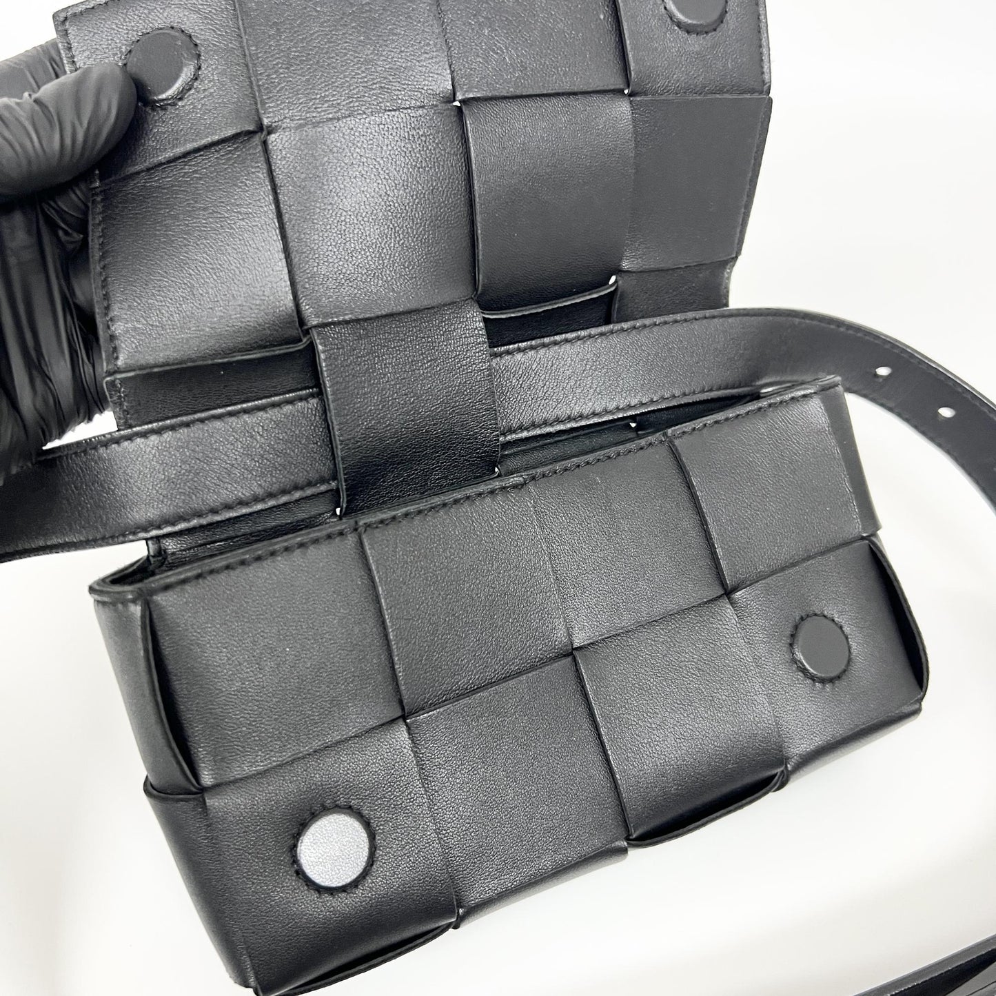 Bottega Veneta Cassette Belt Bag Black