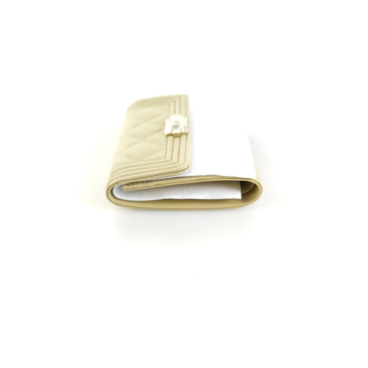 Small Boy Caviar Flap Wallet A80734