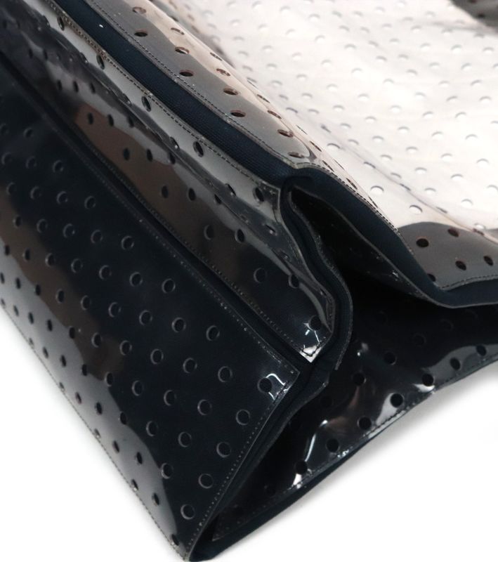 Chanel Black and White PVC Perforated Tote Bag