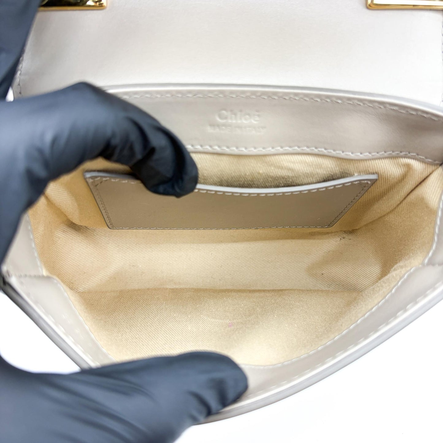Chloé C Mini Bag Moti Grey