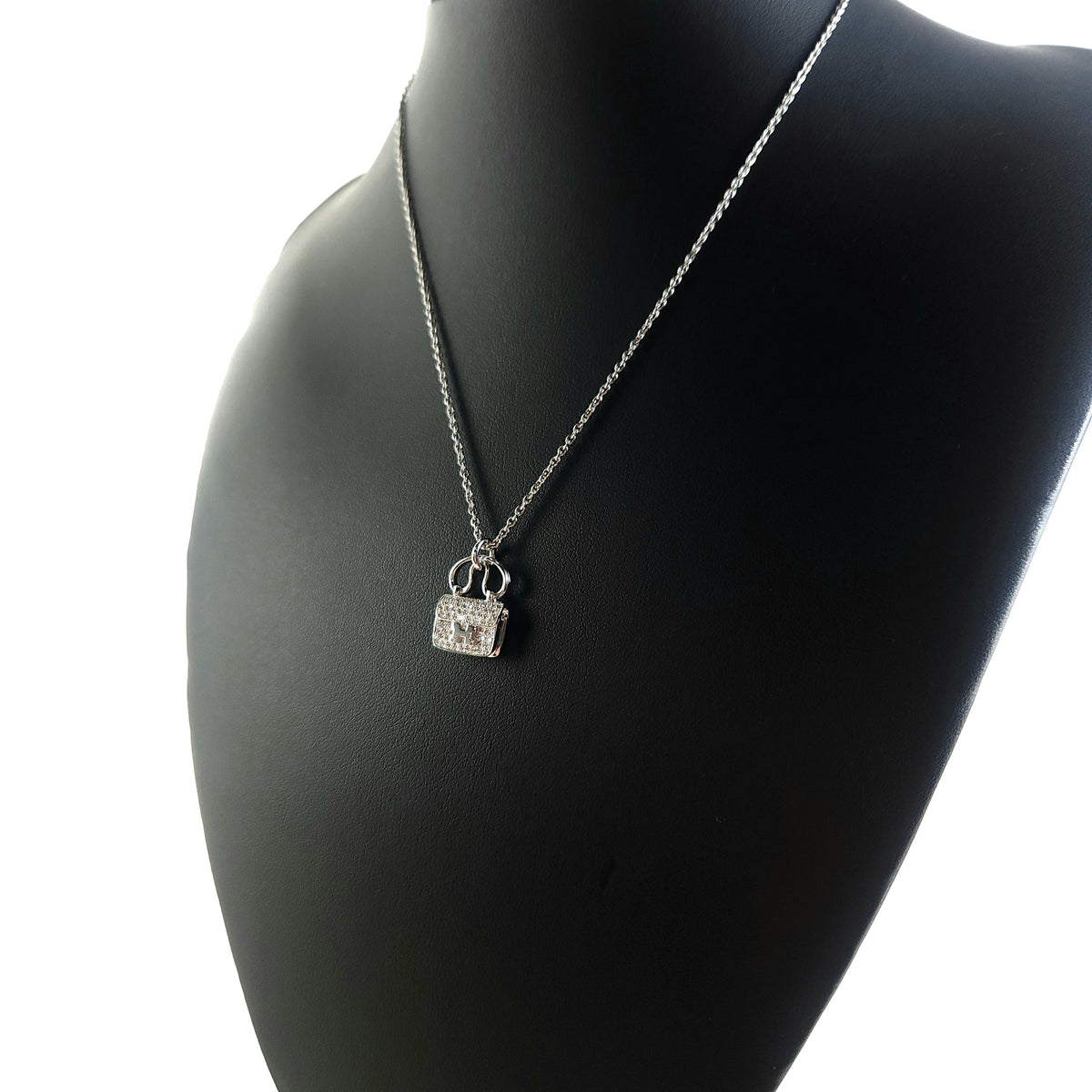 Amulet Constance Diamond White Gold Pendant Necklace H121316B