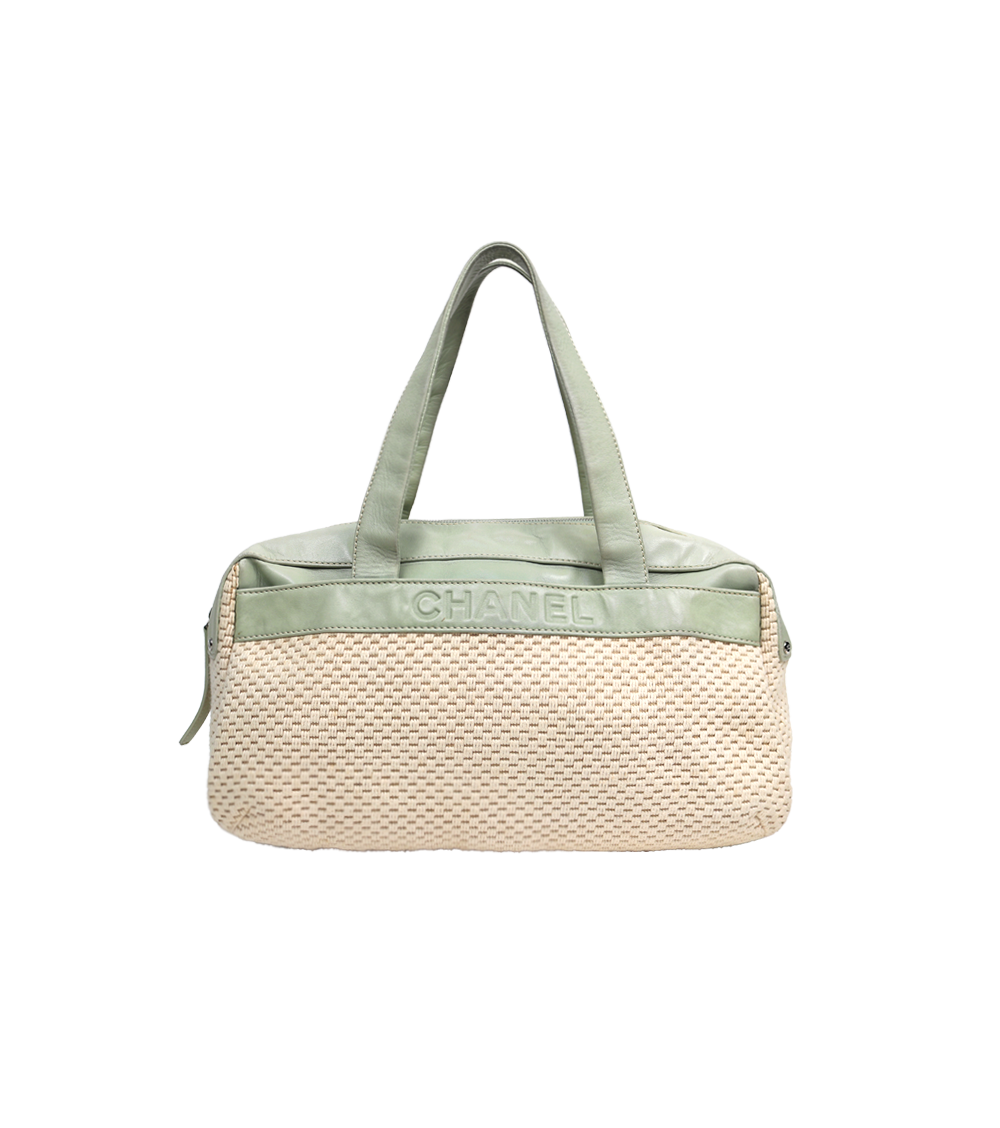 Chanel Mint Logo Shoulder Bag