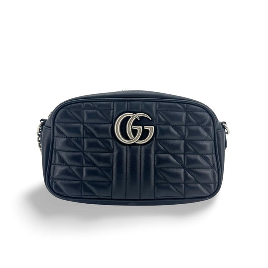 Gucci GG Marmont Matelassé Shoulder Bag Black
