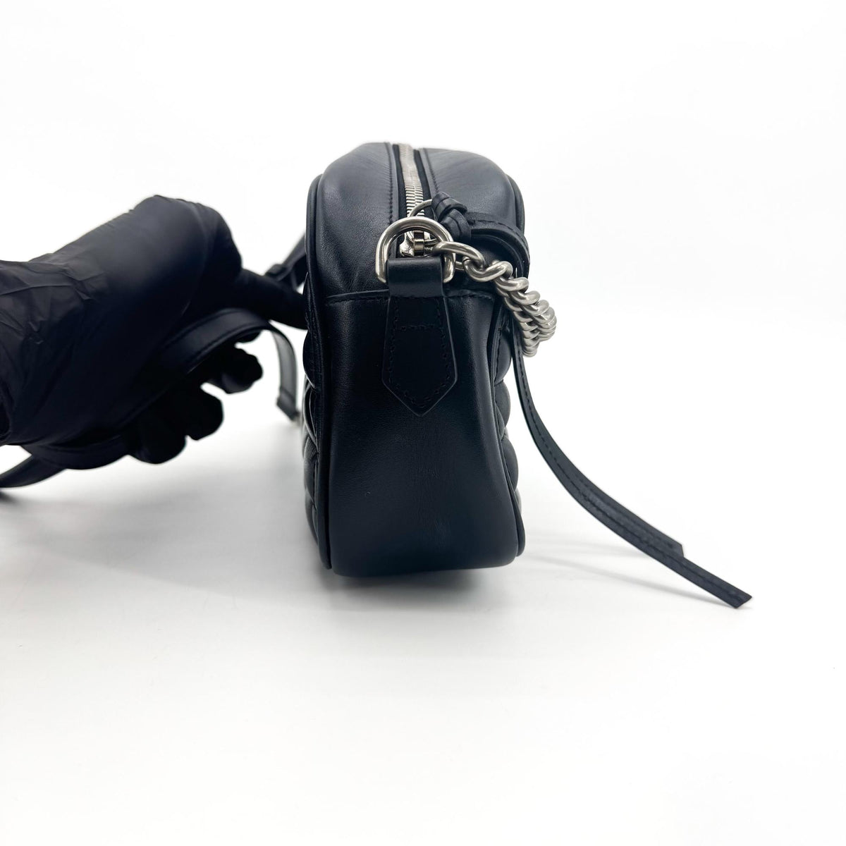 Gucci GG Marmont Matelassé Shoulder Bag Black