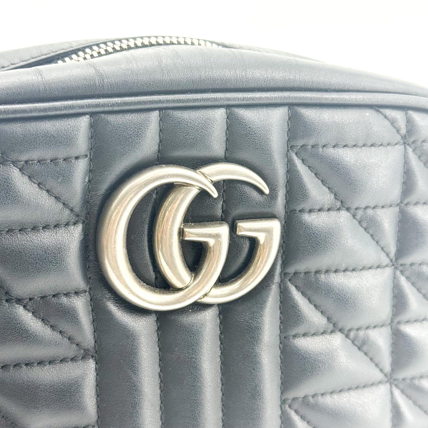 Gucci GG Marmont Matelassé Shoulder Bag Black
