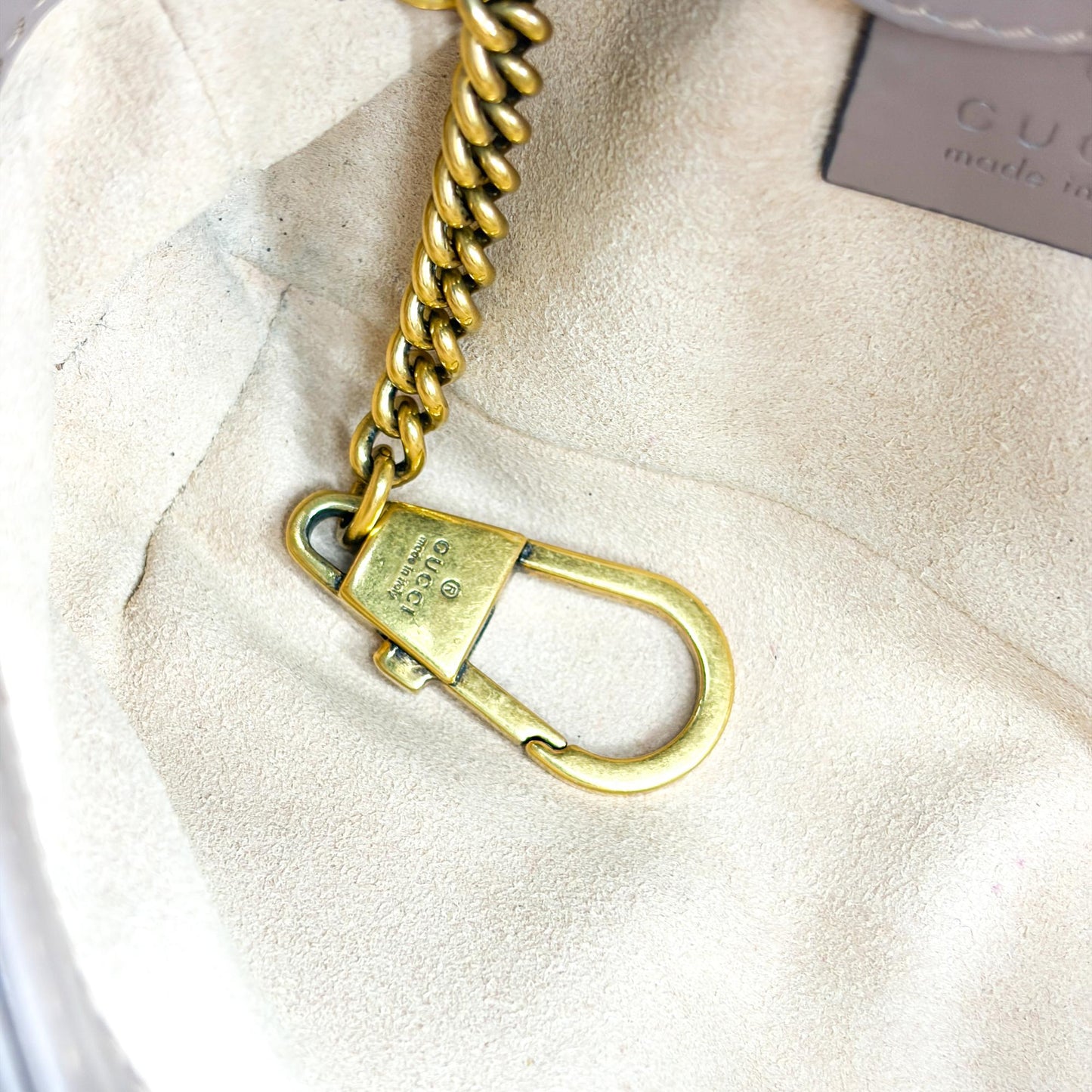 Gucci GG Marmont Super Mini Shoulder Bag Porcelain Rose