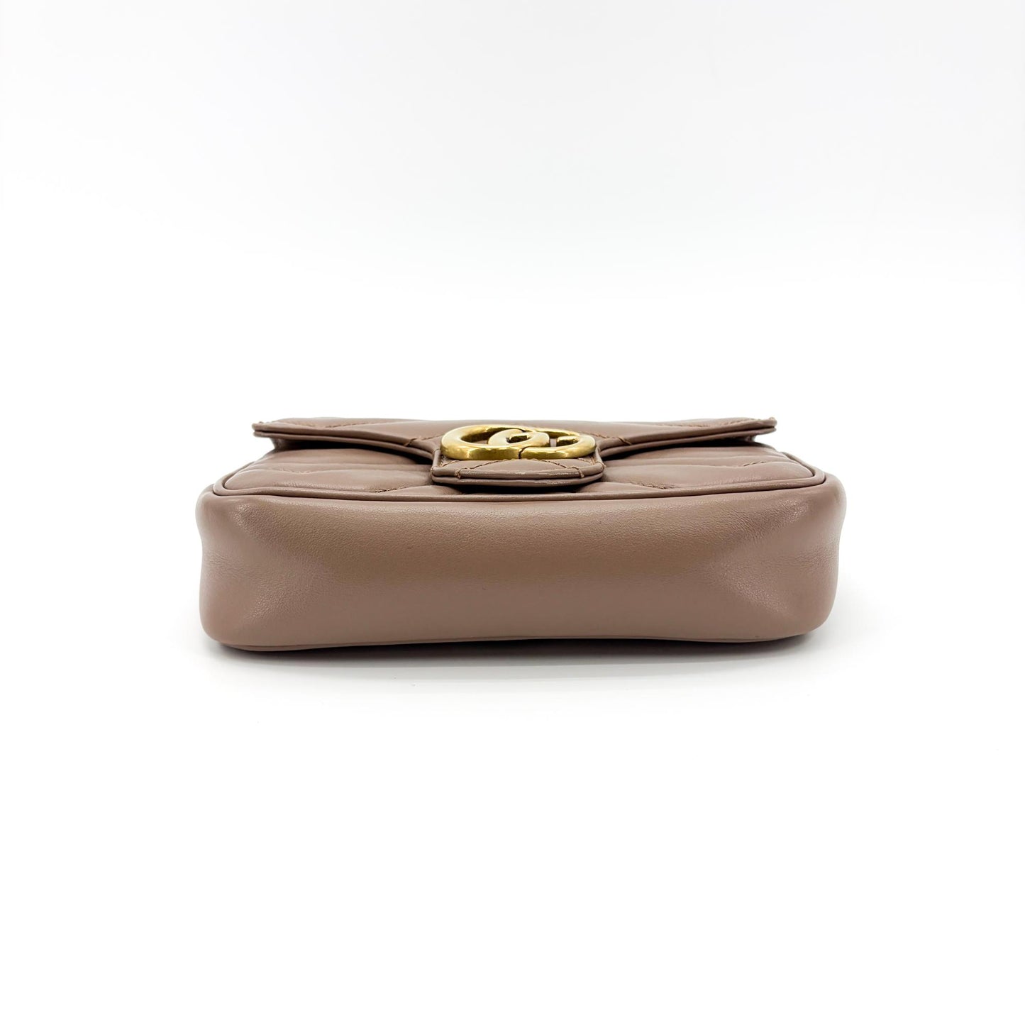 Gucci GG Marmont Super Mini Shoulder Bag Porcelain Rose